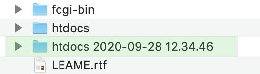 MAMP - Cloud - Backup