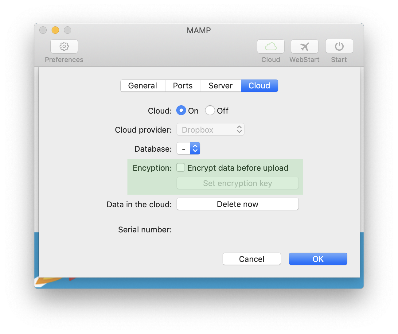 MAMP - Cloud - Encryption