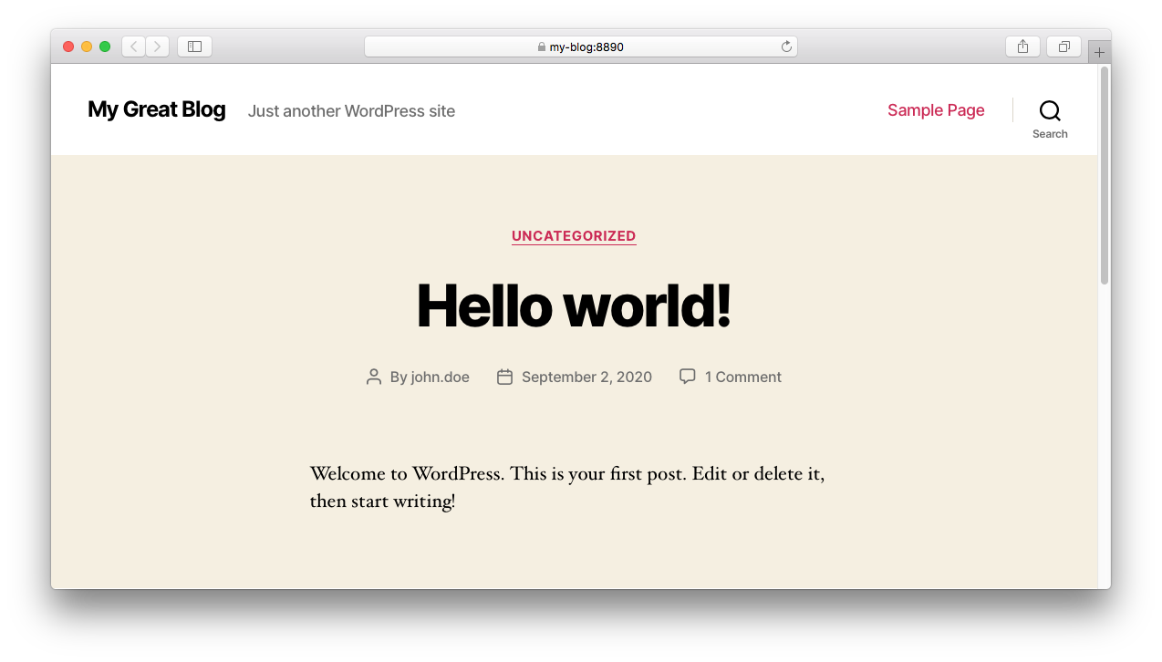 MAMP PRO - Create a new WordPress host - Done