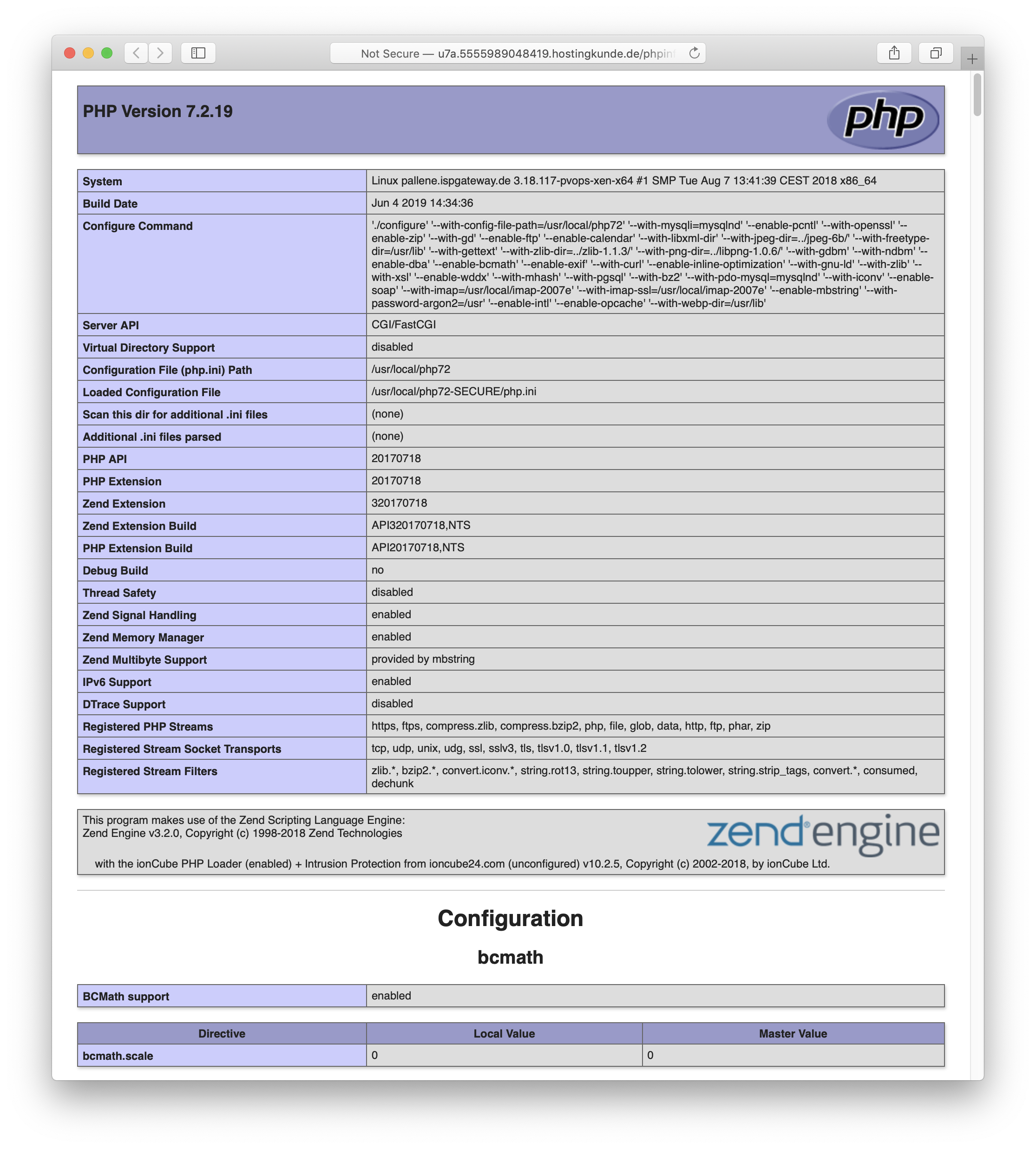 MAMP PRO - remote phpinfo()