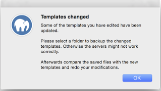 MAMP PRO - Templates changed