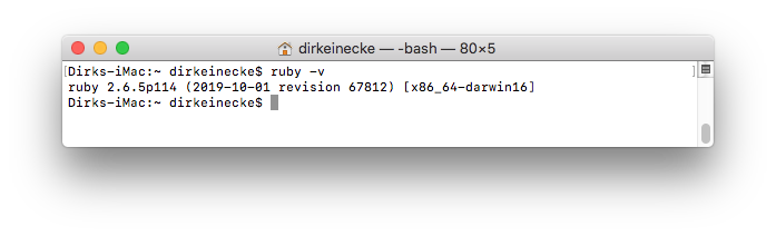 MAMP PRO - Languages - Other Languages - Ruby version