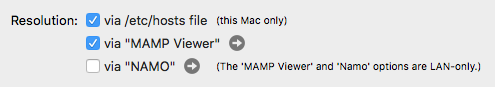 MAMP PRO - Host - General - Resolution