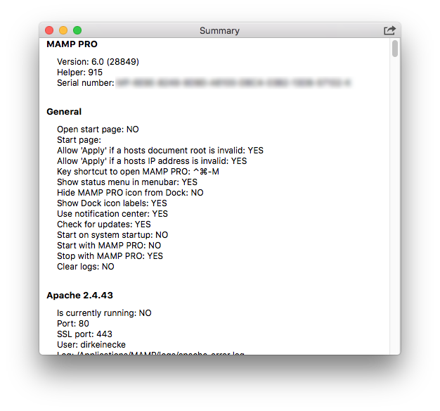 MAMP PRO - Summary