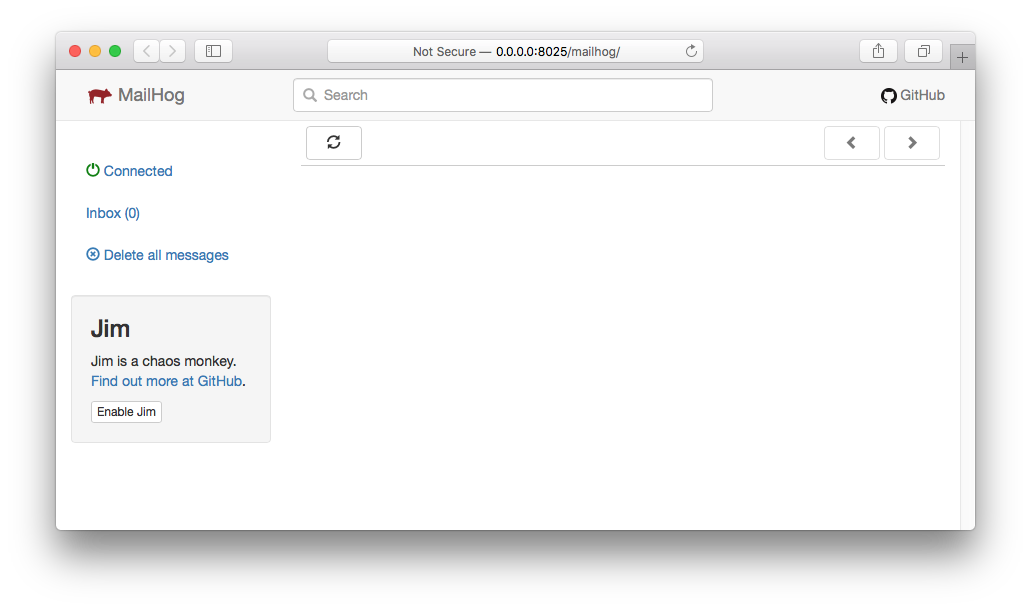 MAMP PRO - Servers & Services - MailHog GUI