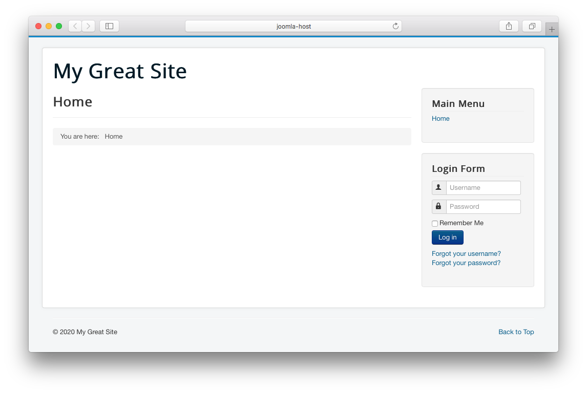 MAMP PRO - Extra - Joomla - Done