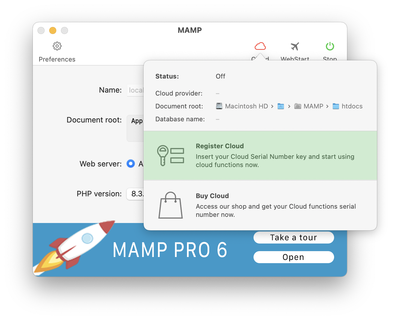 MAMP - Cloud Functions - Register Cloud