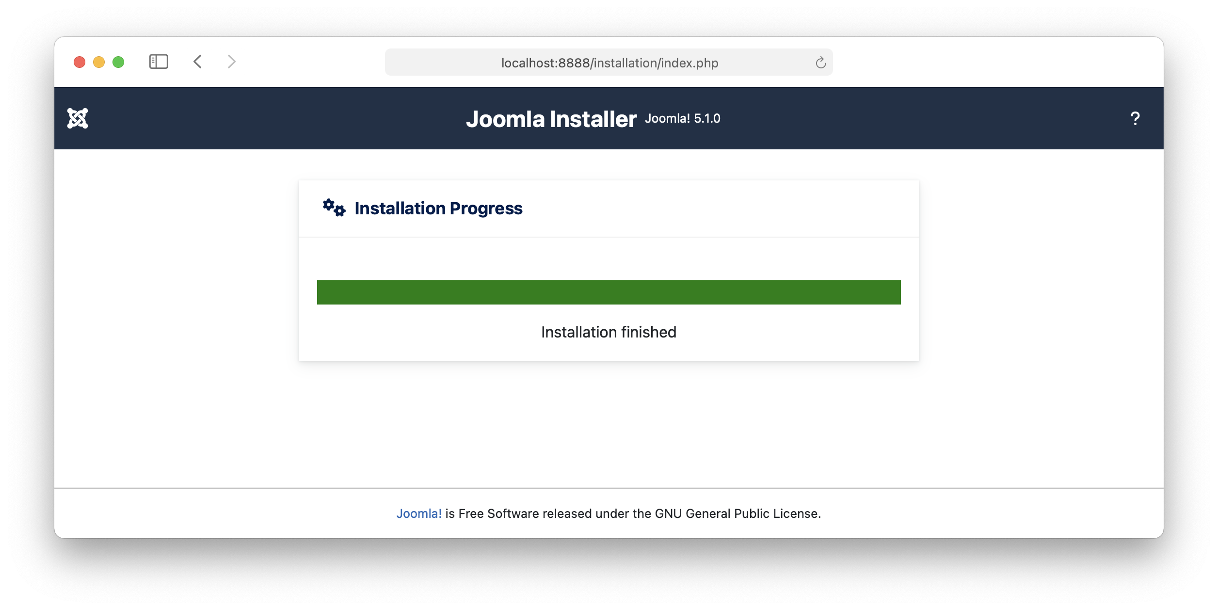 MAMP - Joomla installation