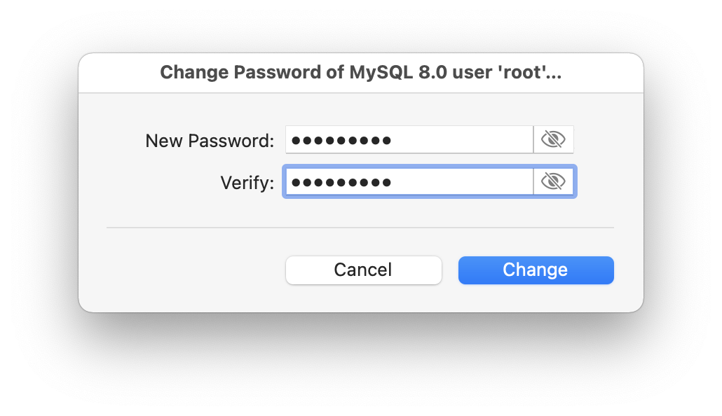 MAMP PRO - Menu - Tools - MySQL - Change Password of MySQL user "root"…