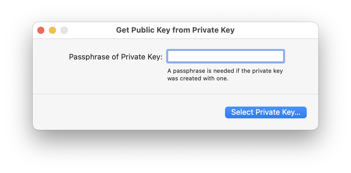 MAMP PRO - Menu - Tools - SFTP - Get Public Key from Private Key